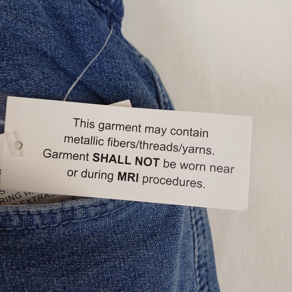 NWT Quacker Factory Dream Jeannes Straight Leg Pants Large Short Blue A292999 - Picture 4 of 9